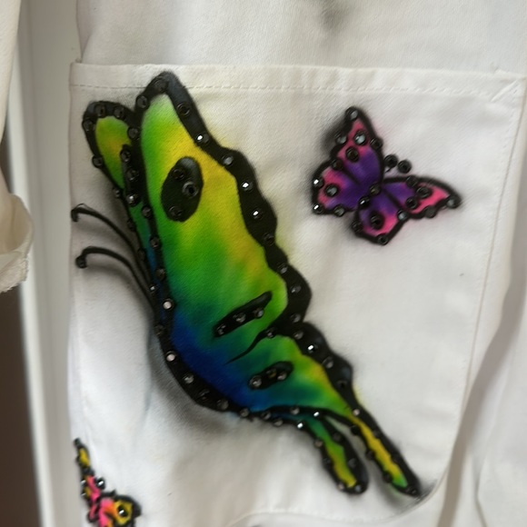Photo shoot or costume. Airbrushed butterfly jumper xsmall - Picture 11 of 14